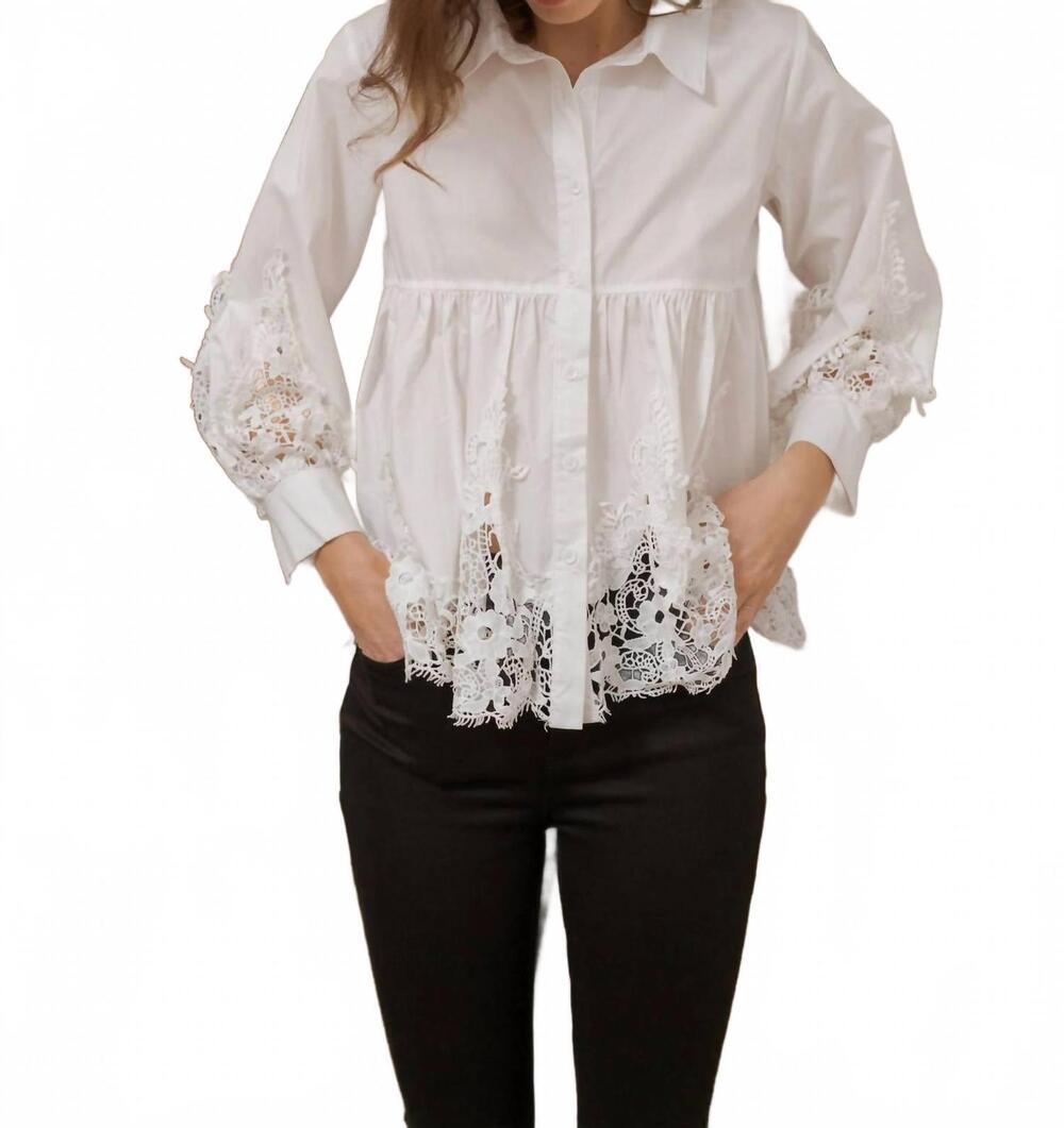 NEW CHOKLATE PARIS aimie shirt in white